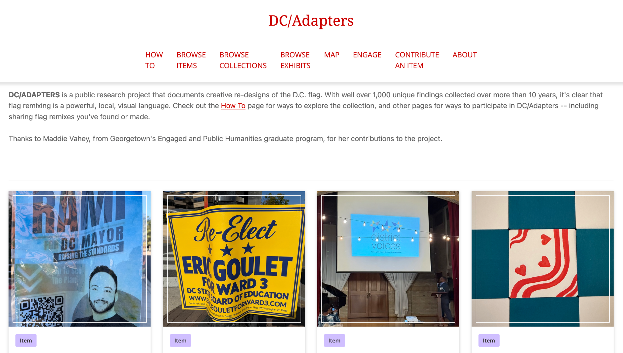 Homepage of the DC/Adapters project