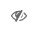 make private button showing an eye icon with a diagonal slash through it