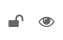 a set which is open and public, with an open padlock icon and an icon of an open eye
