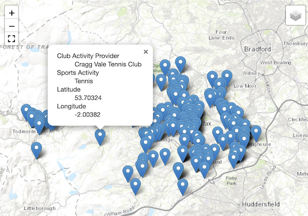 The public map with settings as in the above screenshot.