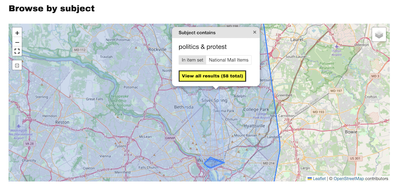 A map by group block with polygons showing.
